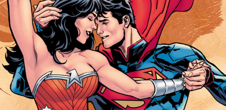 Wonder Woman and Superman getting friendly.